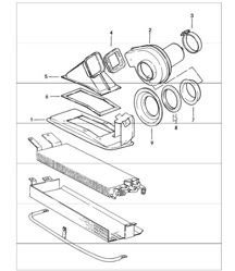 ventola anteriore GUIDA A DESTRA Auto 911 M573 1987-89
