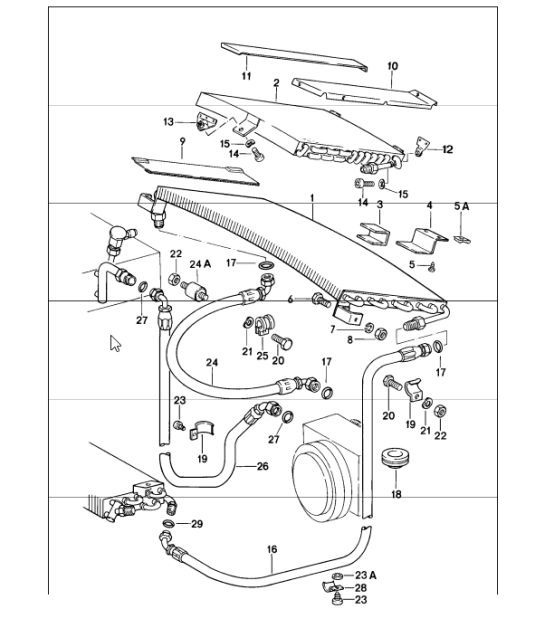 Diagram 813-55 Porsche 996 C4 3.4L 1997-08/01 Carrocería