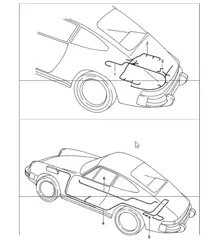 wiring harnesses engine - dme - o2 sensor closed-loop ctrl 911 1987-89