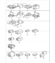 Steckergehäuse 2-polig 911 1987-89