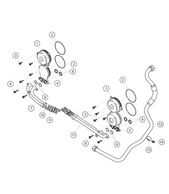 Diagram 1.1-13 Porsche 991 (911) MK1 2012-2016 Engine