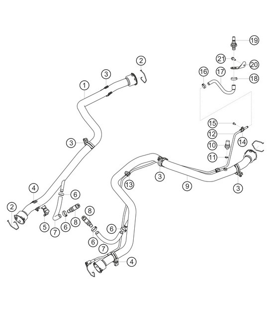Diagram 1.1-20 Porsche Boxster 718 (982) 2017>> Engine