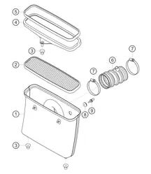 Luftfiltergehäuse 911 (991) GT3 CUP 2016