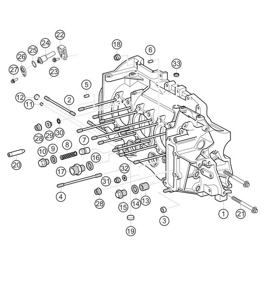 Diagram 1.1-03 Porsche 991 (911) MK1 2012-2016 Engine
