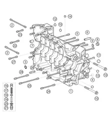 Carter motore destro 911 (991) GT3 CUP 2016