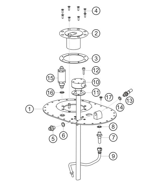 Diagram 2.2-03 Porsche 991 (911) MK1 2012-2016 Fuel System, Exhaust System