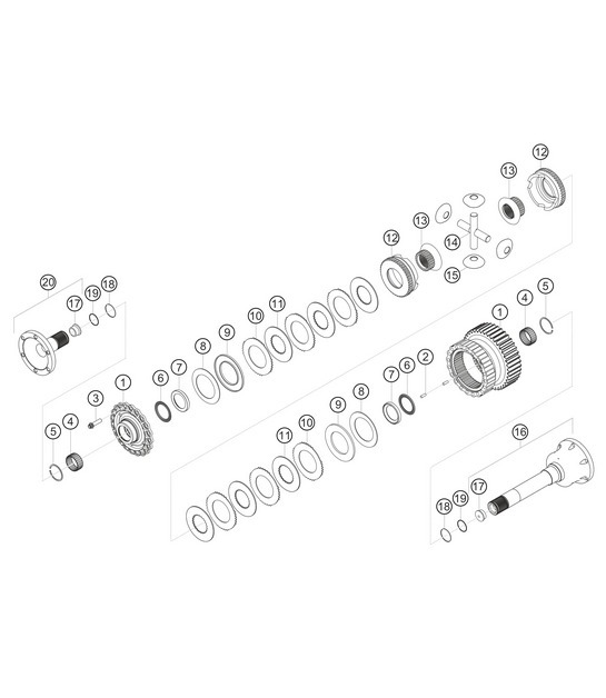 Diagram 3.3-16 Porsche Boxster 718 (982) 2017>> Transmission