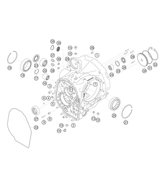 Diagram 3.3-05 Porsche Cayman 718C (982C) 2017>> Transmission