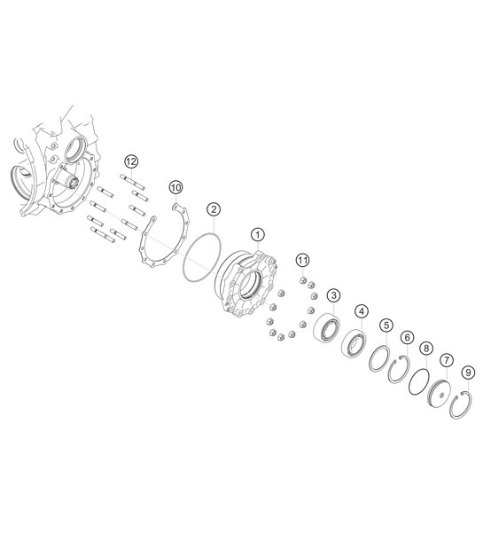 Diagram 3.3-08 Porsche Boxster 718 (982) 2017>> Transmission