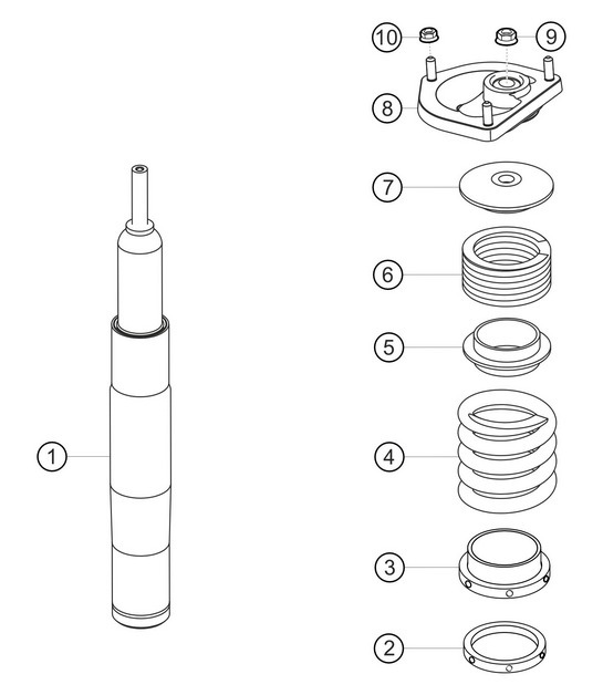 Diagram 4.4-04 Porsche 991 (911) MK1 2012-2016 Front Axle, Steering 