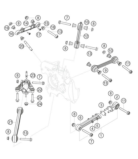 Diagram 5.5-02 Porsche 991 (911) MK2 2016-2019 Achteras
