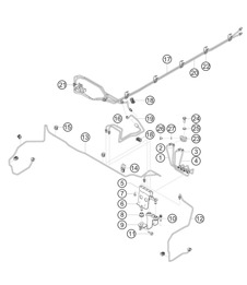 Conduites de frein avant 911 (991) GT3 CUP 2016