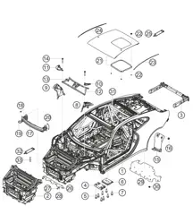 Porsche 911 (991) GT3 Cup 2016, carrosserie blanche