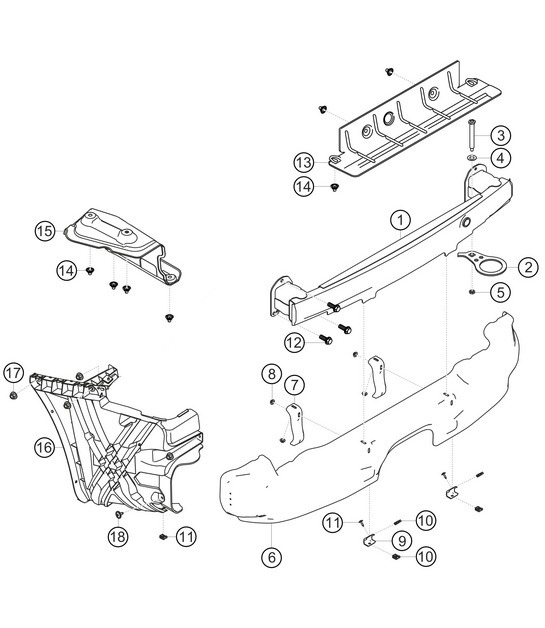 Diagram 8.8-10 Porsche 991 (911) MK1 2012-2016 Body