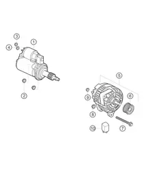 Generador y arrancador 911 (991) GT3 CUP 2016