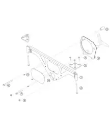 supporto motore 911 (991) GT3 CUP 2018 - 2019