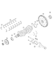 适用于 2018-2019 款 911 (991) GT3 CUP 的曲轴和连杆