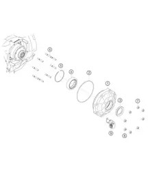 适用于 911 (991) GT3 CUP 2018 - 2019 变速箱壳体的差速器盖