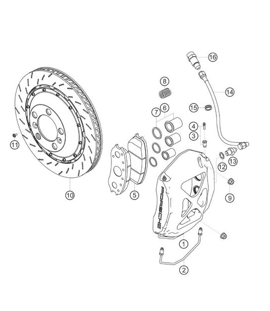 Diagram 6.6-02 Porsche 991 (911) MK2 2016-2019 Wheels, Brakes