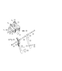 Pedal system 911 (991) GT3 CUP 2018 - 2019