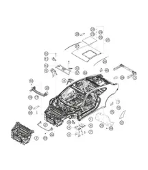 Karosserie in Weiß 911 (991) GT3 CUP 2018 - 2019