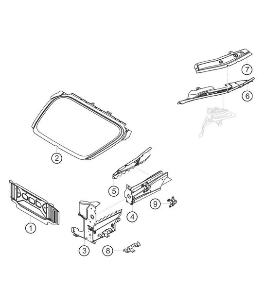 Sheet metal parts front 911 (991) GT3 CUP 2018 - 2019
