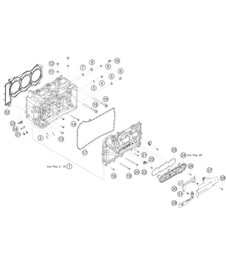 Cylinder head RIGHT  911 (992) GT3 Cup 2021