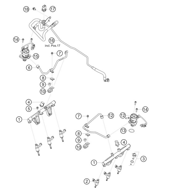 Línea de distribución de combustible 911 (992) GT3 CUP 2021
