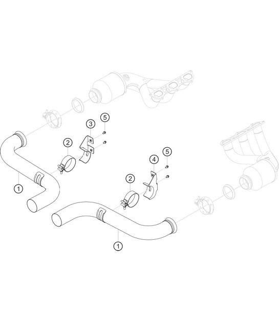 Diagram 2.2-06 Porsche 911 & 912 (1965-1989) Fuel System, Exhaust System