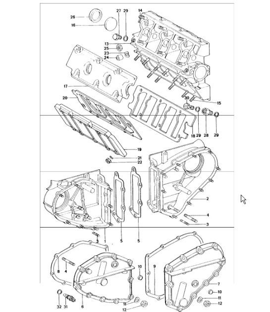 Diagram 103-05 Porsche 95B.2 Macan Petrol 2.0L 245Bhp 2019-21 
