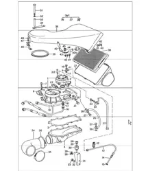 Mixture control unit, air cleaner 911 TURBO 1975-77