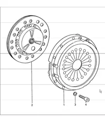 clutch 911 TURBO 1975-77
