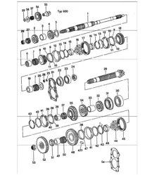 gear wheel sets 911 TURBO 1975-77