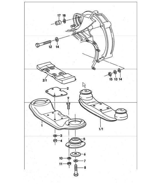 transmission suspension 911 TURBO 1975-77