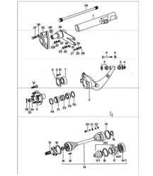 rear axle 911 TURBO 1975-77