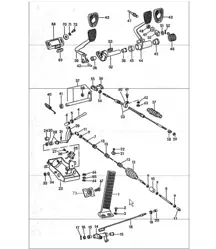 pedals for left-hand drive cars 911 TURBO 1975-77