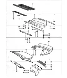 rear spoiler 911 TURBO 1975-77