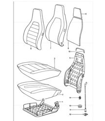 front seat single parts 911 TURBO 1975-77