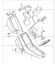 centre console 911 TURBO 1975-77