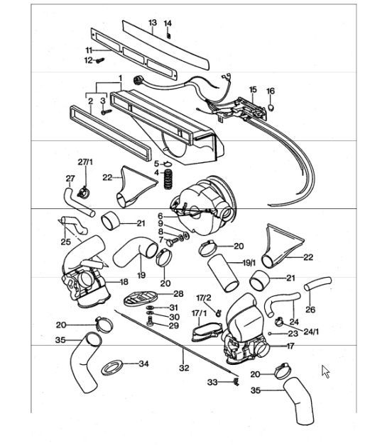 Diagram 813-00 Porsche 991 (911) MK1 2012-2016 Carrosserie