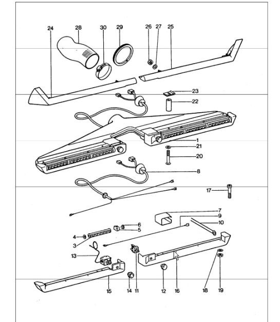 air conditioner, nozzle, accessories 911 TURBO  upto 1976