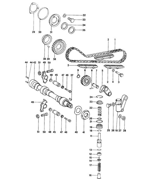 Diagram 103-010 Porsche Cayenne S 4.5L V8 2003>> Motor