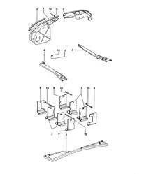 Capot moteur / Guide d'air 914-6 1970-76