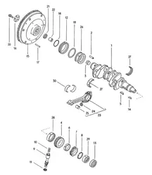 Crankshaft 914 1970-1976