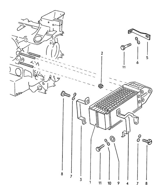 Lubrificazione motore / Radiatore olio 914 1970-76