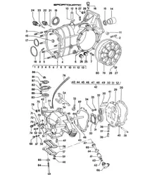 Carter de transmission 914-6:SPM 1970-76