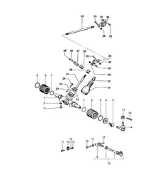 Appareil à gouverner / Tringlerie de direction 914 1970-76