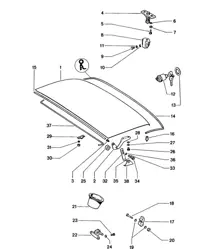 Couvercle ARRIÈRE 914 1970-76