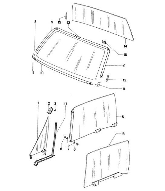 Diagram 805-000 Porsche 卡宴 3.6L 2007>>  车身