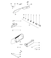 Rétroviseur intérieur / Boîte à gants / Pare-soleil 914 1970-76